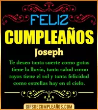 GIF Frases de Cumpleaños Joseph